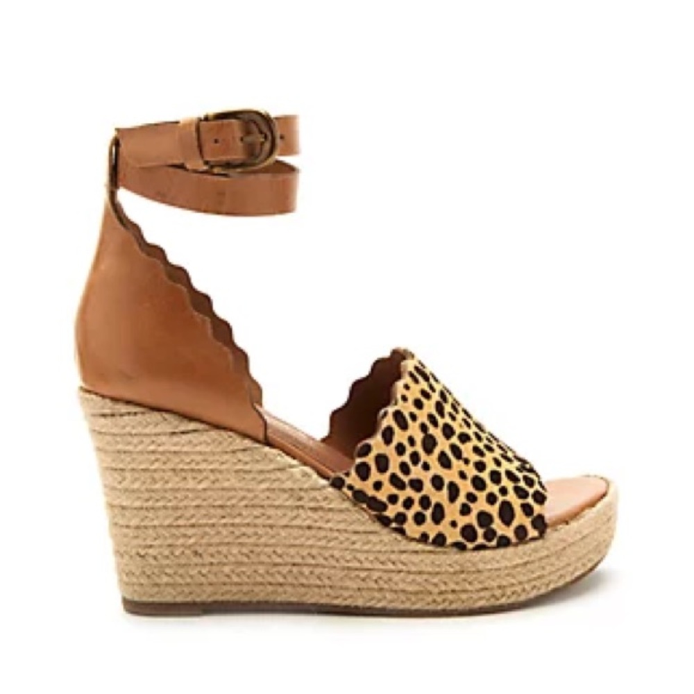 NWT Nude Leopard Espadrille Wedges / Matisse - Picture 2 of 6
